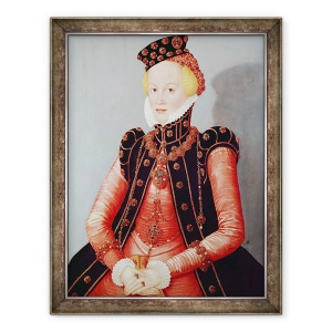 Tablou inramat - Lucas Cranach the Elder - Portretul unei tinere Femei, 70 x 90 cm