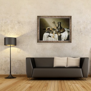 Tablou inramat - Maerten Boelema de Stomme - Placinta cu trufe, 70 x 90 cm - Img 2
