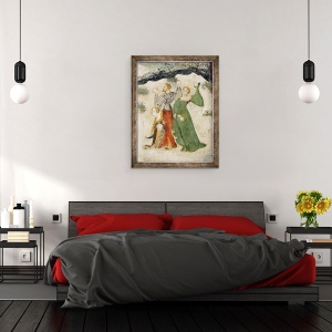 Tablou inramat - Maestro Venceslao - Curtenii intentioneaza sa lupte cu bulgari de zapada, 60 x 80 cm - Img 3