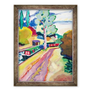 Tablou inramat - Marco Cazzulini - Barci cu canal, 70 x 90 cm
