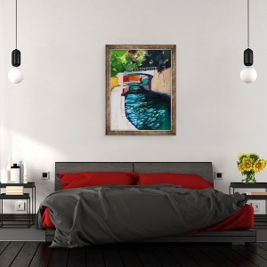 Tablou inramat - Marco Cazzulini - Canal, Sydney Gardens, 70 x 90 cm - Img 3