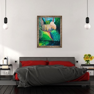 Tablou inramat - Marco Cazzulini - Piscina intunecata, 70 x 90 cm - Img 3