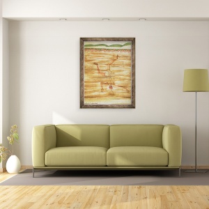 Tablou inramat - Mariano di Jacopo detto il Taccola - Scafandru la mare adancime, 70 x 90 cm - Img 2