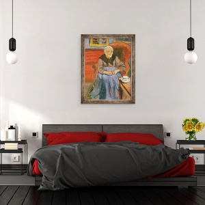 Tablou inramat - Marie Clementine Valadon - Portretul Mamei Artistului, 60 x 80 cm - Img 3
