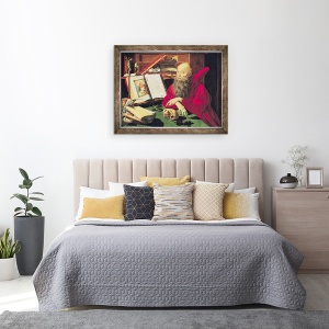 Tablou inramat - Marinus van Reymerswaele - Sfantul Ierome I, 60 x 80 cm - Img 3