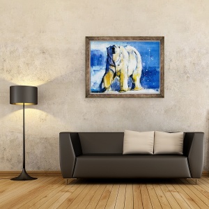 Tablou inramat - Mark Adlington - Luminile nordului, 70 x 90 cm - Img 2