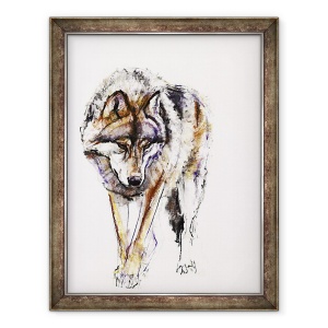 Tablou inramat - Mark Adlington - Lupul european, 60 x 80 cm