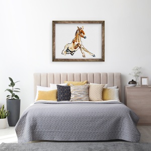 Tablou inramat - Mark Adlington - Ocru manz Przewalski, 60 x 80 cm - Img 3
