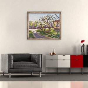 Tablou inramat - Marta Martonfi-Benke - in lumina primaverii, 50 x 60 cm - Img 2