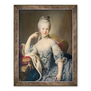 Tablou inramat - Martin II Mytens - Arhiducesa Marie Antoinette Habsburg-Lotharingen 1755-93 1767-68, 70 x 90 cm
