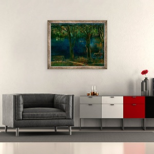 Tablou inramat - Mary Kuper - Iazul, South End Green, 50 x 60 cm - Img 2