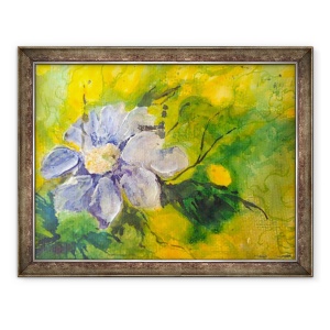 Tablou inramat - Mary Smith - clematis in soarele de seara, 70 x 90 cm