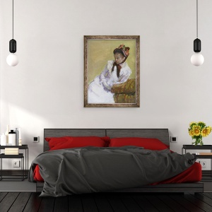 Tablou inramat - Mary Stevenson Cassatt - Portretul Artistului, 70 x 90 cm - Img 3