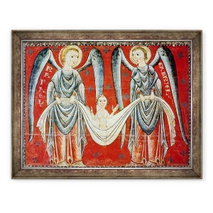 Tablou inramat - Master of the Llusanes - Sfantul Gabriel si Sfantul Rafael, 60 x 80 cm