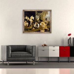 Tablou inramat - Max Liebermann - inotatori, 70 x 85 cm - Img 2