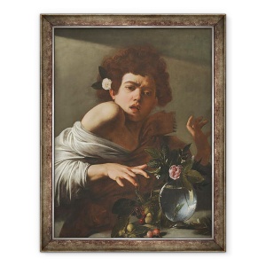 Tablou inramat - Michelangelo Merisi da Caravaggio - Baiat muscat de o soparla, 70 x 90 cm