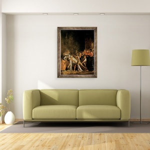Tablou inramat - Michelangelo Merisi da Caravaggio - Invierea lui Lazar I, 60 x 80 cm - Img 2