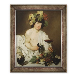 Tablou inramat - Michelangelo Merisi da Caravaggio - Tanarul Bacchus, 50 x 60 cm
