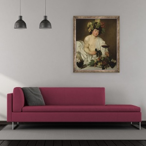 Tablou inramat - Michelangelo Merisi da Caravaggio - Tanarul Bacchus, 50 x 60 cm - Img 2