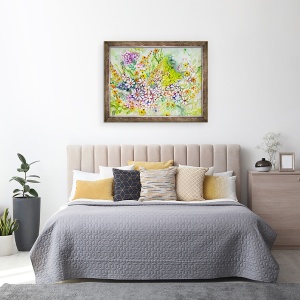 Tablou inramat - Neela Pushparaj - Margarete nesfarsite, 70 x 90 cm - Img 3
