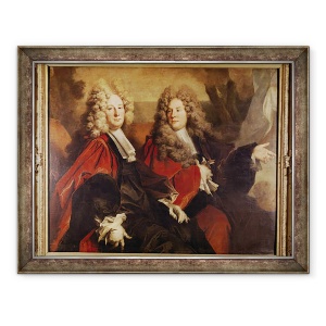 Tablou inramat - Nicolas de Largilliere - Portret De Alderman Hugues Desnots si Alderman Bouhet, 70 x 90 cm