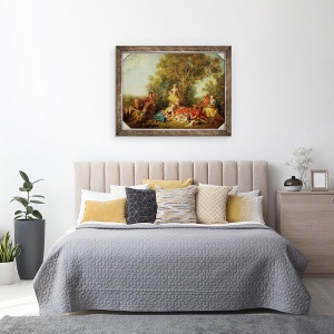Tablou inramat - Nicolas Lancret - toamna, 60 x 80 cm - Img 3