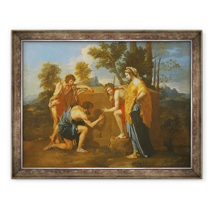 Tablou inramat - Nicolas Poussin - Pastori Arcadieni, 60 x 80 cm