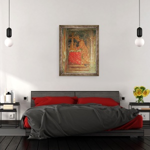 Tablou inramat - Nikolaus or Mikulas Wurmser - Sfantul imparat Roman Carol al IV-lea pune relicva ghimpe din coroana lui Hristos intr-o relicva, din capela Fecioarei, 70 x 90 cm - Img 3
