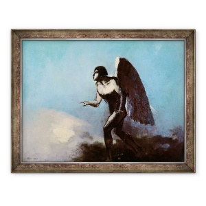 Tablou inramat - Odilon Redon - Omul cu aripi sau, ingerul cazut, 70 x 90 cm