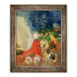 Tablou inramat - Odilon Redon - Sfinxul Rosu, 70 x 85 cm