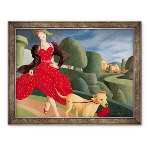 Tablou inramat - Ophelia Redpath - Un caine are bani?, 70 x 90 cm