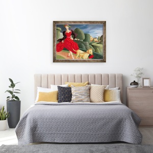 Tablou inramat - Ophelia Redpath - Un caine are bani?, 70 x 90 cm - Img 3