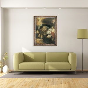 Tablou inramat - Otto Wagenfeldt - Moartea, 70 x 90 cm - Img 2