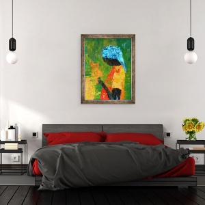 Tablou inramat - Patricia Brintle - Flori in mana, 70 x 90 cm - Img 3