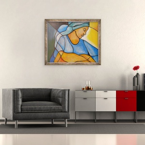 Tablou inramat - Patricia Brintle - Madonna si Copilul, 50 x 60 cm - Img 2