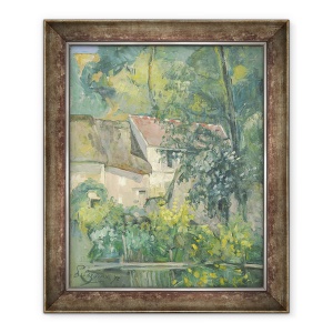 Tablou inramat - Paul Cezanne - Casa de Père Lacroix, 50 x 60 cm