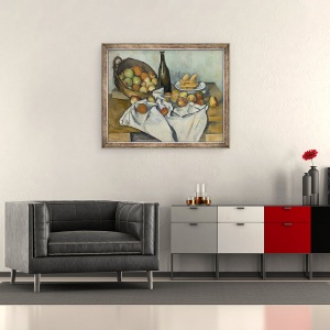Tablou inramat - Paul Cezanne - Cosul cu Mere, 70 x 85 cm - Img 2