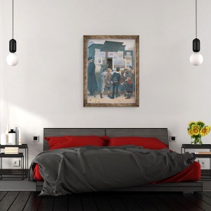 Tablou inramat - Paul-Emmanuel Legrand - Privind la Visul de Detaille, 60 x 80 cm - Img 3