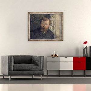 Tablou inramat - Paul Gauguin - Portret De Achille Granchi Taylor, 50 x 60 cm - Img 2