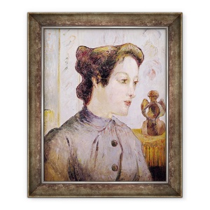 Tablou inramat - Paul Gauguin - Portret De O Tanara Femeie, 70 x 85 cm