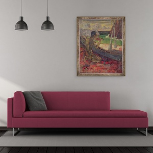 Tablou inramat - Paul Gauguin - Saracul pescar, 50 x 60 cm - Img 2