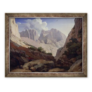 Tablou inramat - Paul Jean Flandrin - Cheile Atlasului, 60 x 80 cm