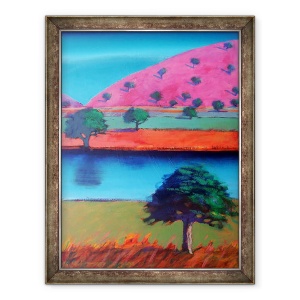 Tablou inramat - Paul Powis - Pink Hill 2, 70 x 90 cm