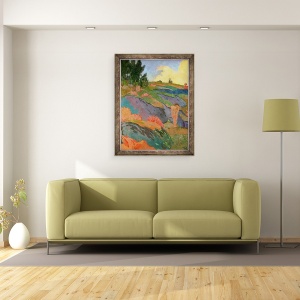Tablou inramat - Paul Serusier - Eva Breton sau, Melancolie, 70 x 90 cm - Img 2