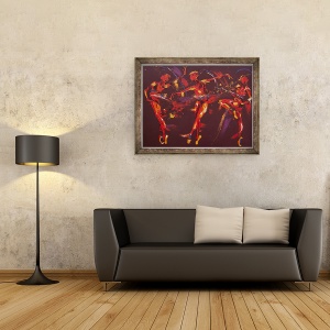 Tablou inramat - Penny Warden - Extravaganza, 2009, 60 x 80 cm - Img 2