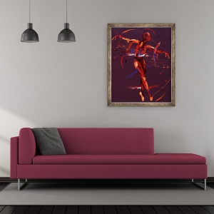 Tablou inramat - Penny Warden - Vitalitate, 2011, 50 x 60 cm - Img 2