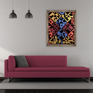 Tablou inramat - Peter McClure - Diagonalele interpuse, 50 x 60 cm - Img 2
