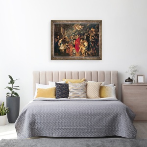 Tablou inramat - Peter Paul Rubens - Adorarea magilor II, 60 x 80 cm - Img 3