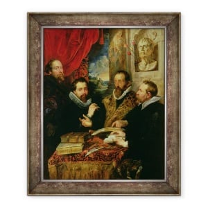 Tablou inramat - Peter Paul Rubens - Cei Patru Filozofi, 70 x 85 cm
