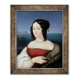 Tablou inramat - Peter von Cornelius - Carolina Grossi, prima sotie a artistului, 50 x 60 cm